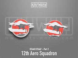 Kitsworld SAV Sticker - USAAC/USAAF - 12th Aero Squadron 